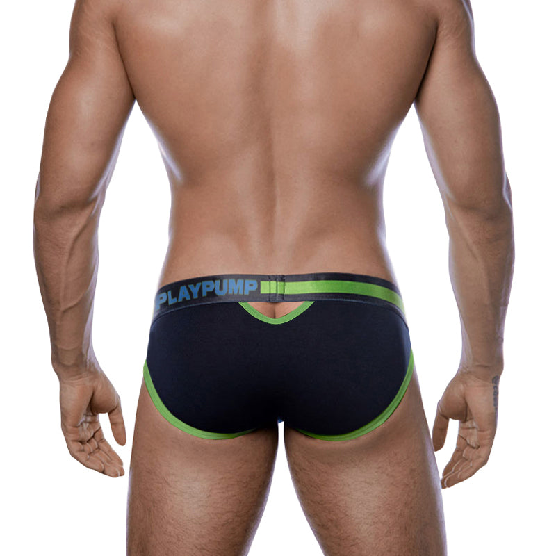 Calzoncillo Negro/Verde para Hombre PLAYPUMP