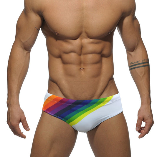 Cueca de Banho Branca Homem  UXH Arco-Iris