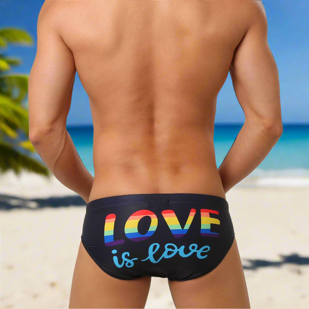 Bañador Negro para Hombre UXH Rainbow 