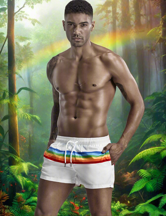 Men's Swim Shorts SEOBEAN RAINBOW