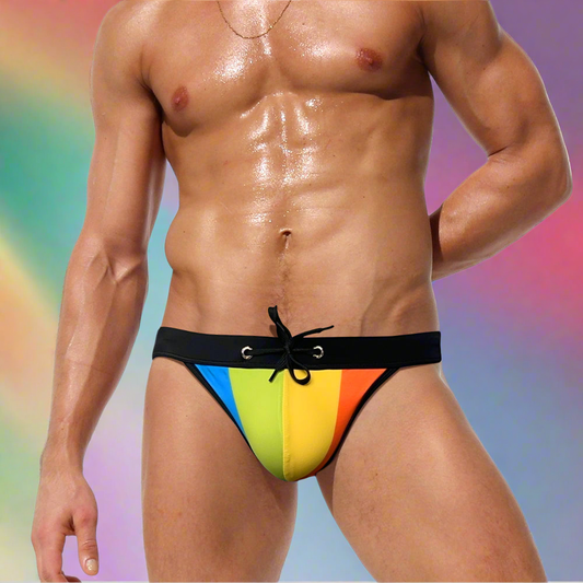 Cueca de Banho Homem JESSBORN Arco-Iris 